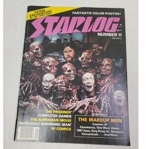 Vintage January 1978 Starlog The Magazine of the Future #11 The Makeup Men